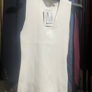 A.L.C. Colby cutout top, slim fit, plunging neckline